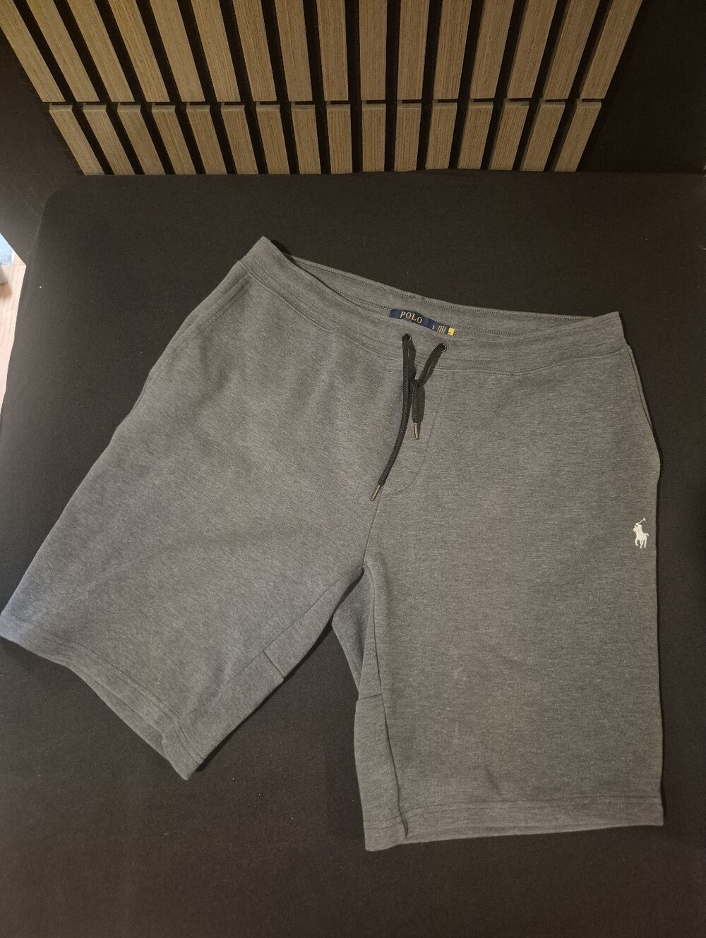 Polo by Ralph Lauren Men's Charcoal Gray Knit Drawstring Shorts